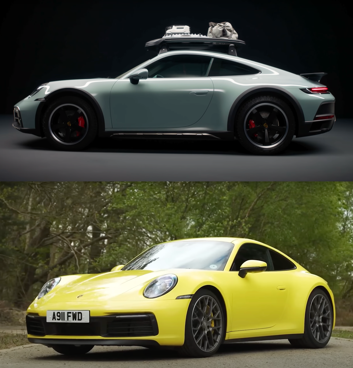 Porsche 911 Dakar и Porsche Carrera S