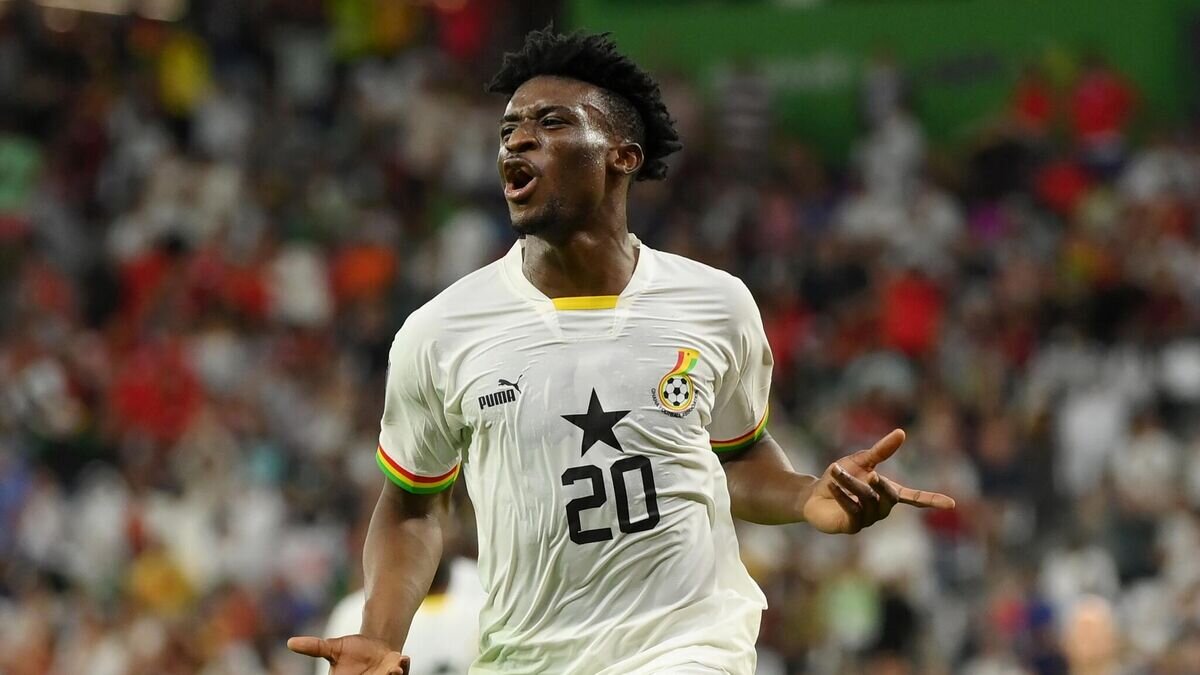    Ганский футболист Мохаммед Кудус на чемпионате мира 2022 года в Катаре© пресс-служба Кубка мира