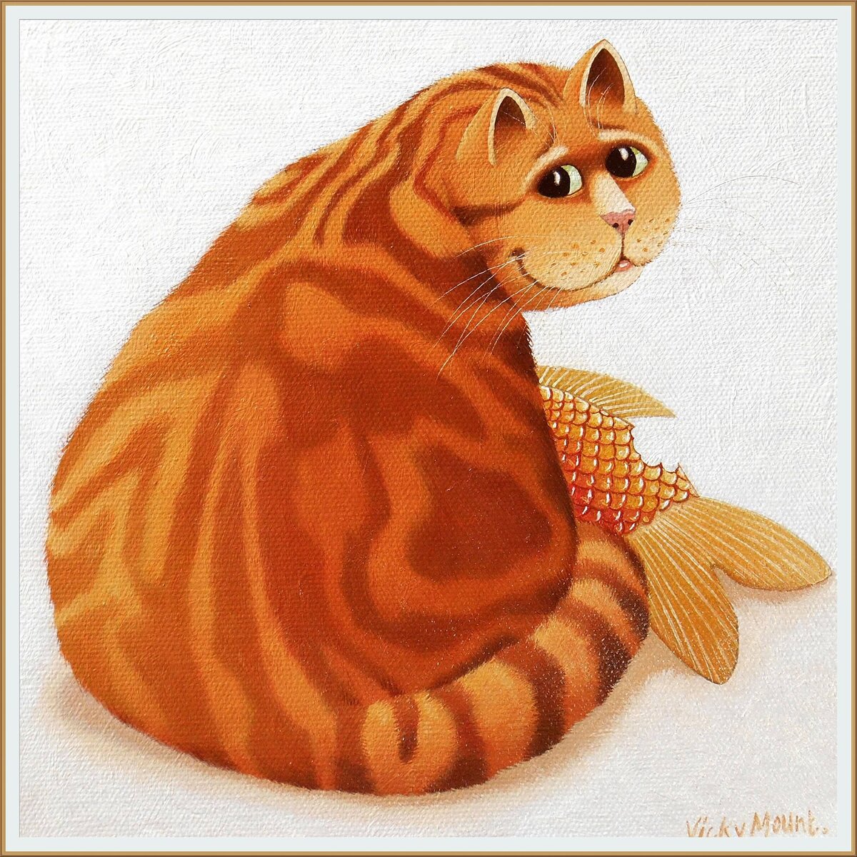 Художник Вики Маунт / Vicky Mount / Koi Cat / Кошка Кои