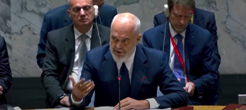 Председатель Совбеза ООН на вчерашнем заседании Премьер-министр Албании Эди Рама