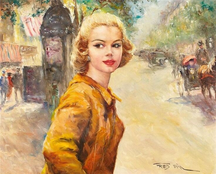 "Мари на бульваре Сен Жермен" художник Поль Фрид