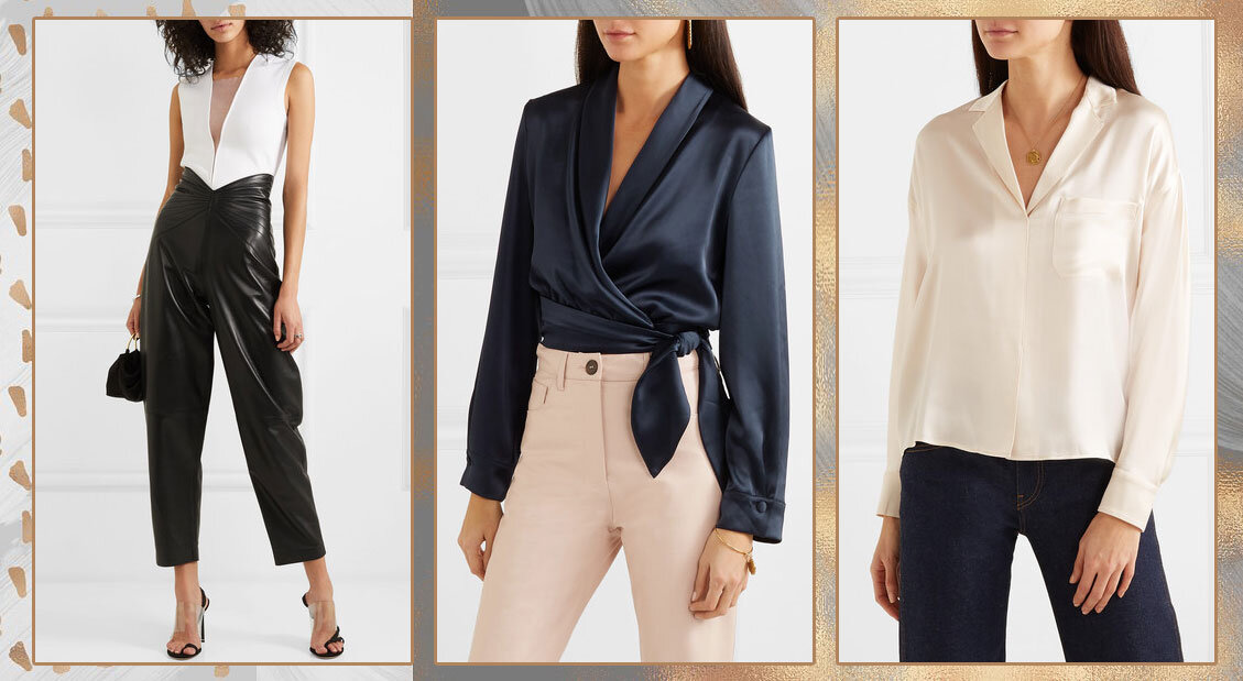 Блузы: MUGLER, NANUSHKA, VINCE