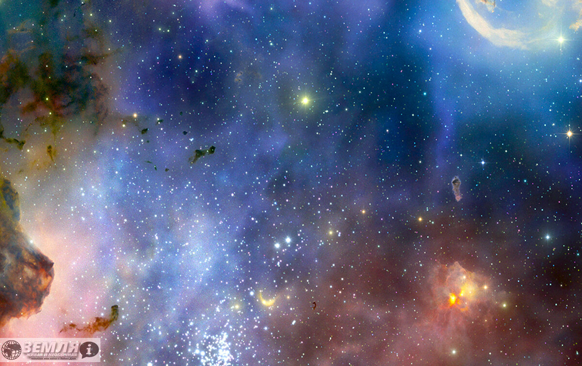 Вся видимая Вселенная, как считается, образовалась 13 млрд.лет назад. Этот момент принято называть Большим Взрывом.