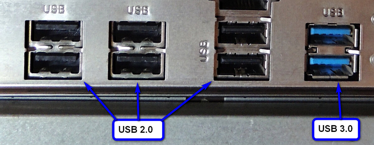 Разъемы USB 2.0 и 3.0