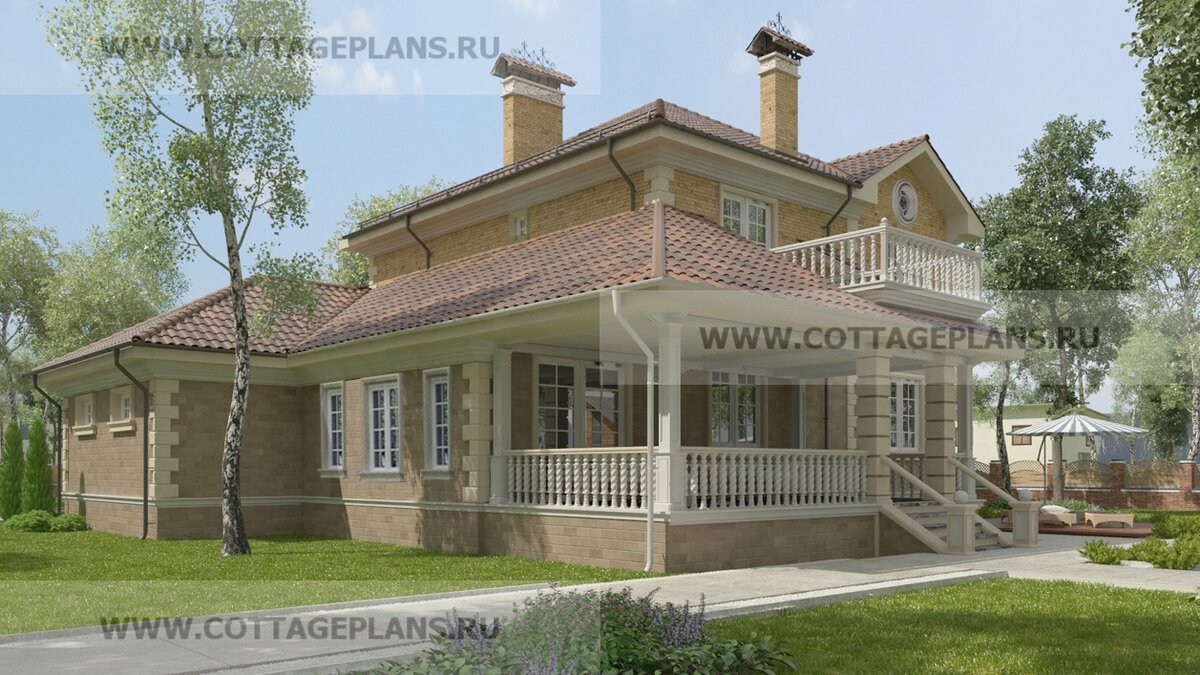 Фасады дома. Источник фото: https://www.cottageplans.ru