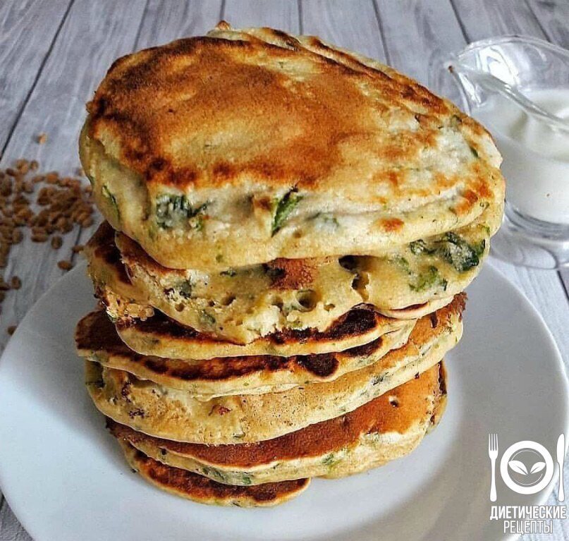 Шпинатные оладьи
