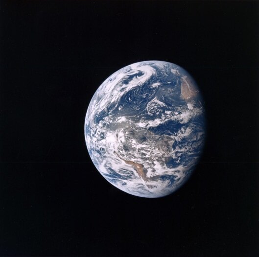 Big Blue: Земля, сфотографированная командой Apollo 15 