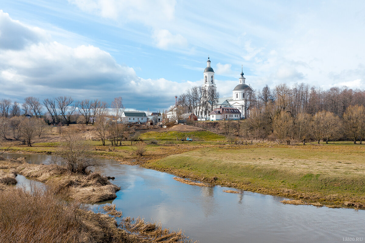 река Шерна и церковь Николая Чудотворца