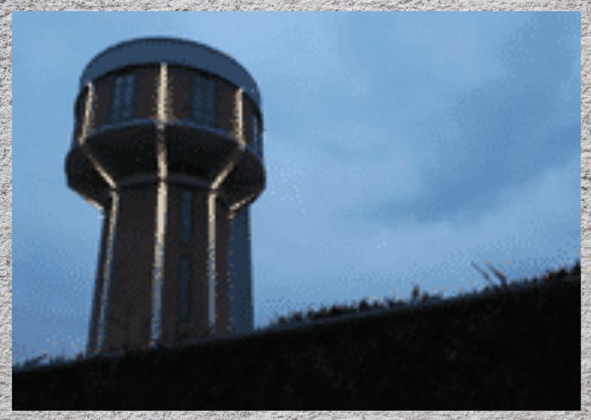 Водонапорная башня в поселке  Стенокерзел 