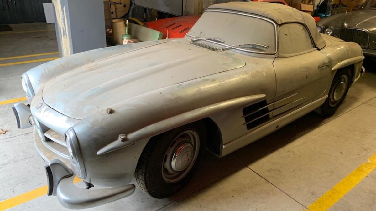 Mercedes Benz 300sl заброшенный