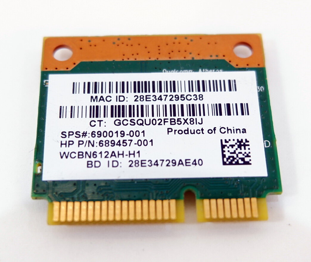 Atheros WB335 (QCWB335/QCA9565/AR9565) в Acer и Windows 7