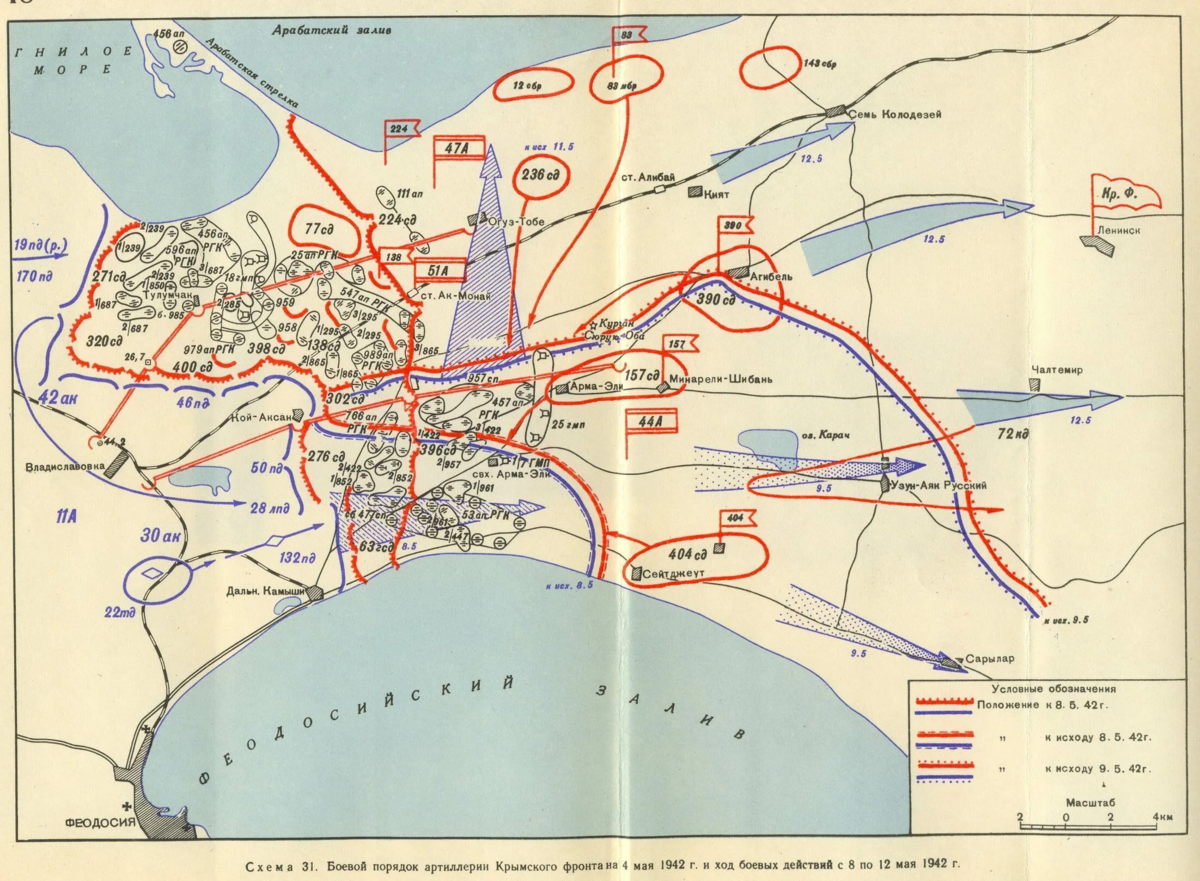 Карта крыма 1942 года