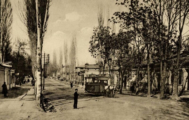 Конка на ул. Романовского (1897-1912)