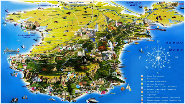 Карта Крыма.