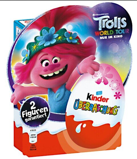 Kinder Überraschung Trolls World Tour (упаковка на 4 яйца)