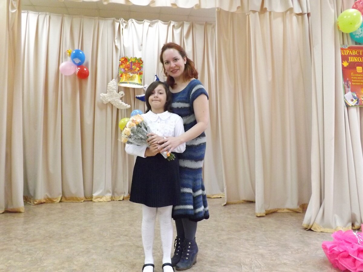 Я и моя маленькая (когда-то) первоклашка ❤