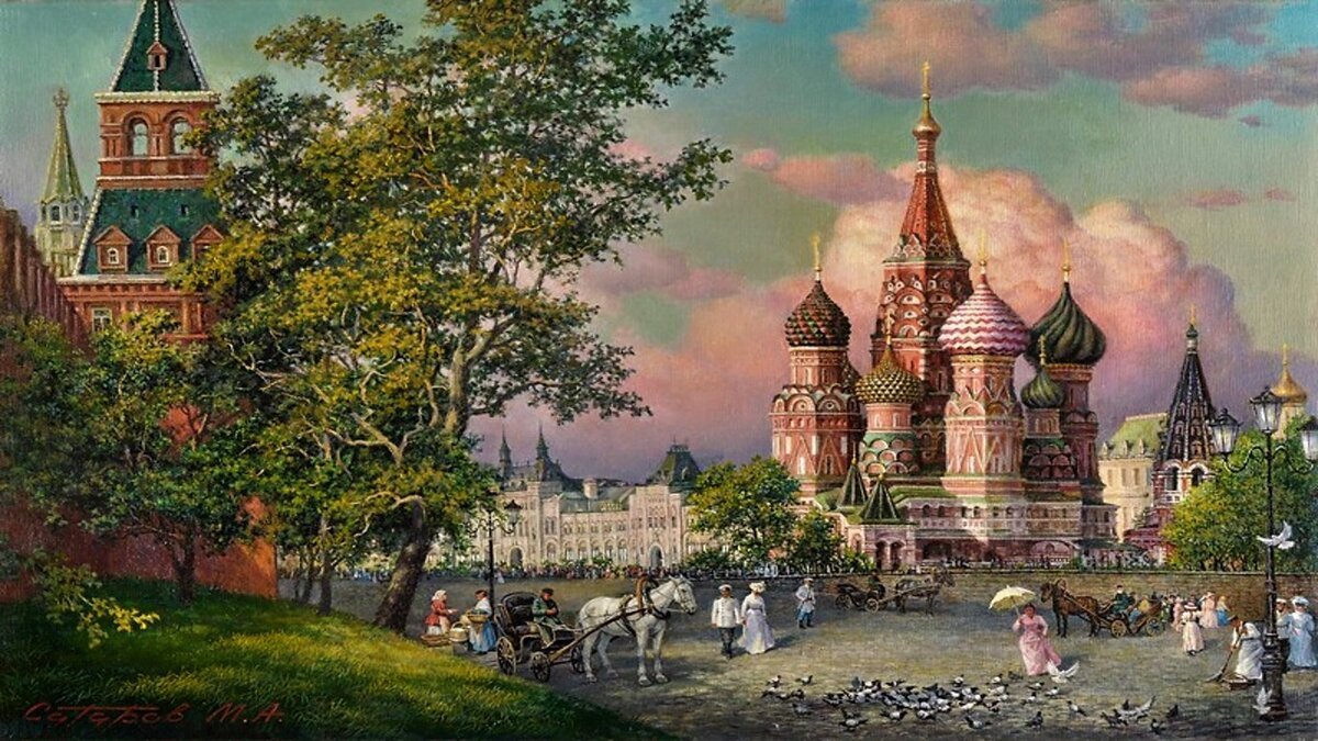 Храм Василия Блаженного 19 век