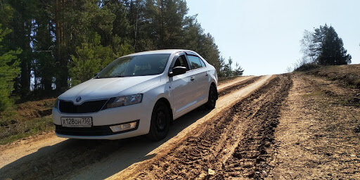 Следующая Skoda была белой, а в остальном то же самое