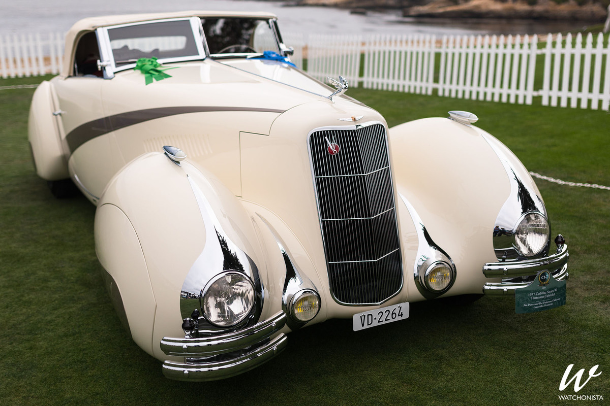 Cadillac V16 Series 90 Hartmann Cabriolet 1937г.в  на конкурсе элегантности в Puble bich. 