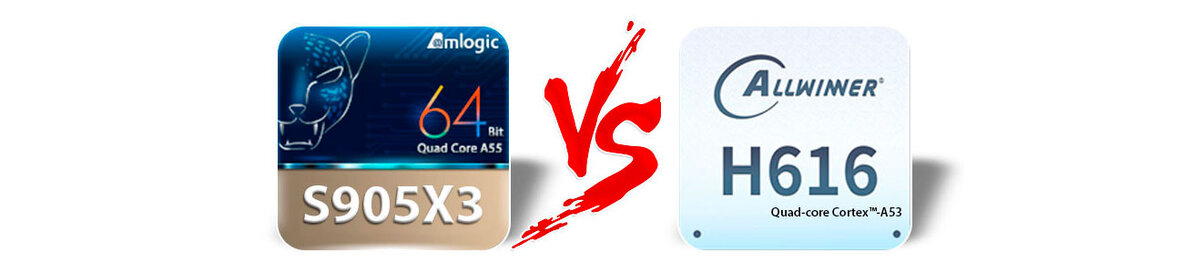 Сравнение процессора Amlogic S905X3 и Allwinner H616