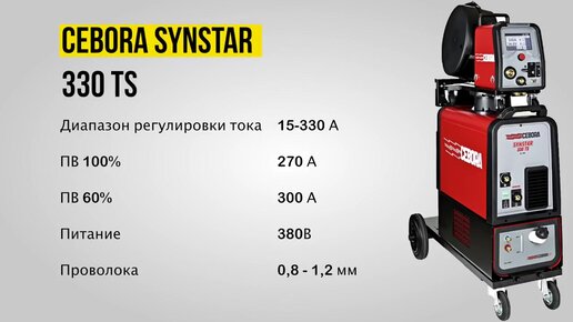 Cebora Synstar 330 TS | Обзор и демонстрация