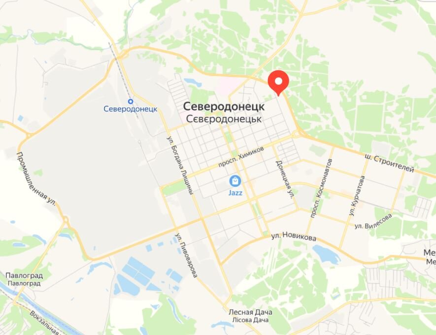 Карта города северодонецка с названиями улиц и номерами домов