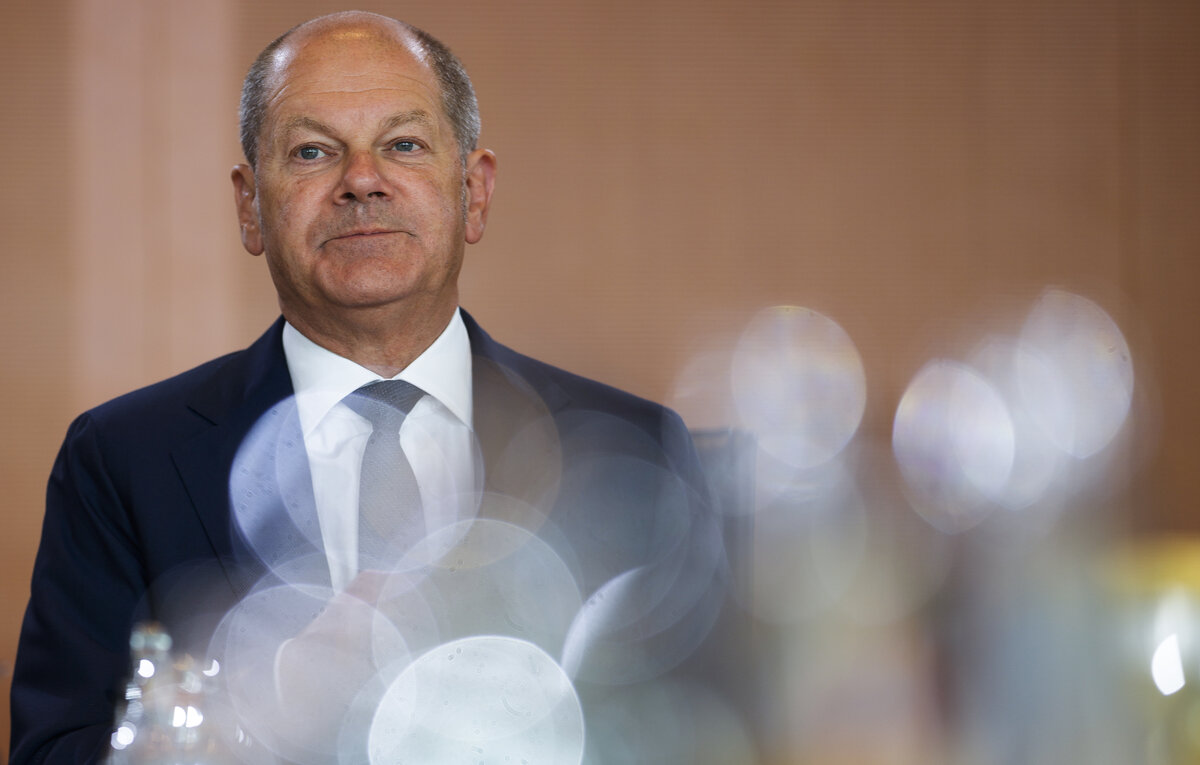    Канцлер Германии Олаф Шольц  AP Photo/Markus Schreiber