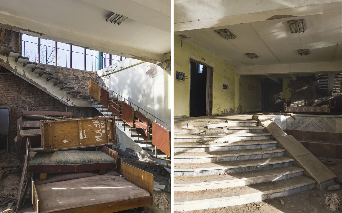 Путешествую по руинам советского прошлого: руины завода, запустение пионерлагеря и развалины спортзала