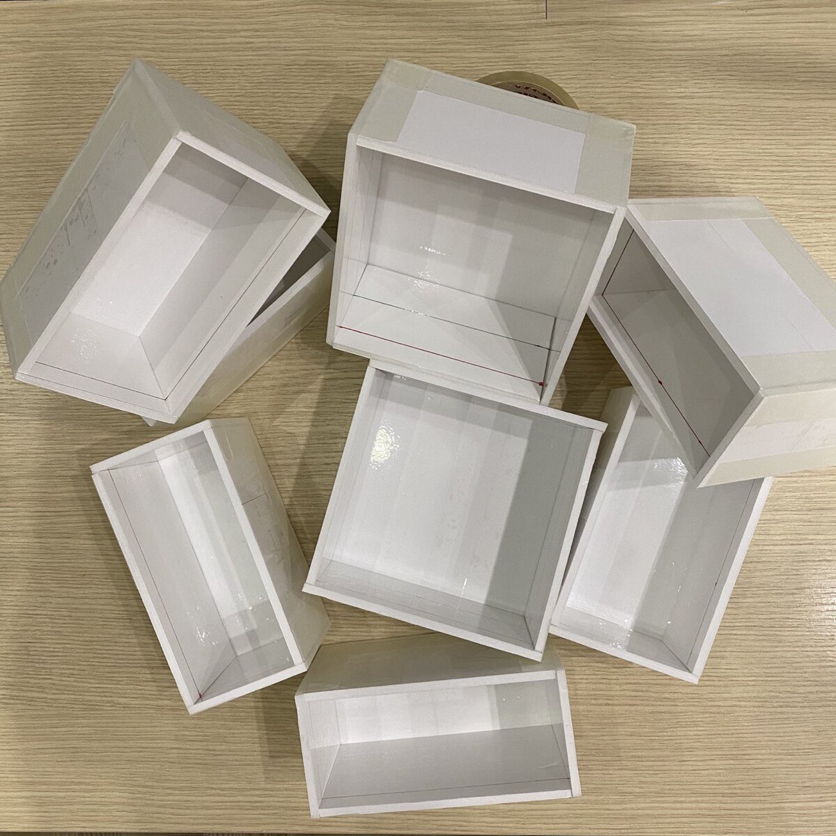 Самодельные формы из пенокартона (фото автора)