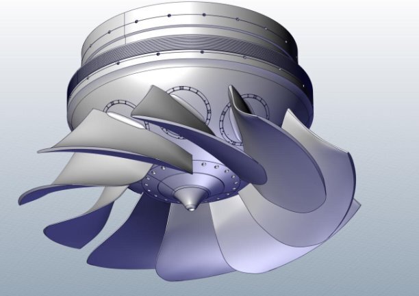 Диагональная турбина