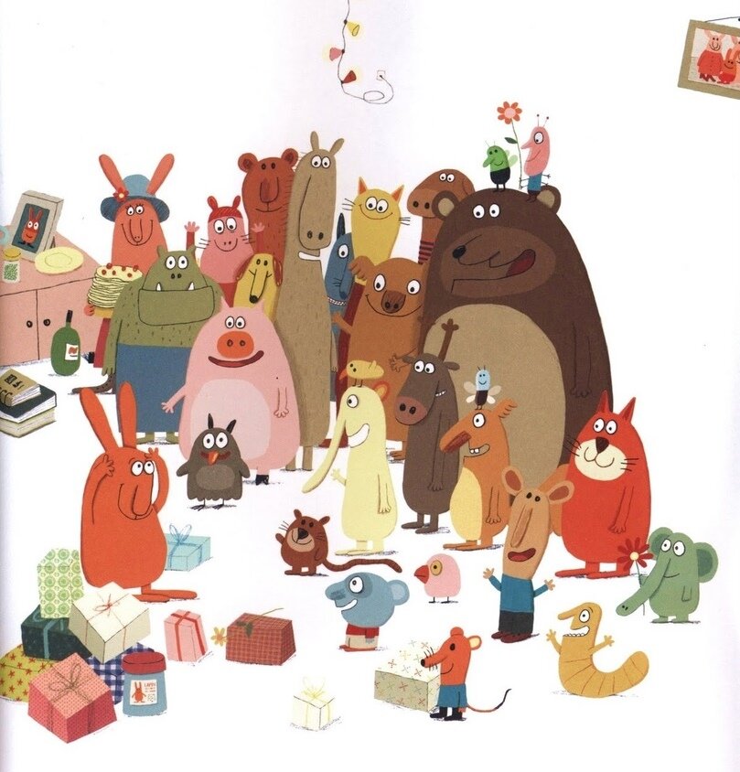 Кролик в левом нижнем углу это я, все остальные - книги, ждущие, когда же наконец уделю им внимание! Улыбаюсь и ... сдаюсь!