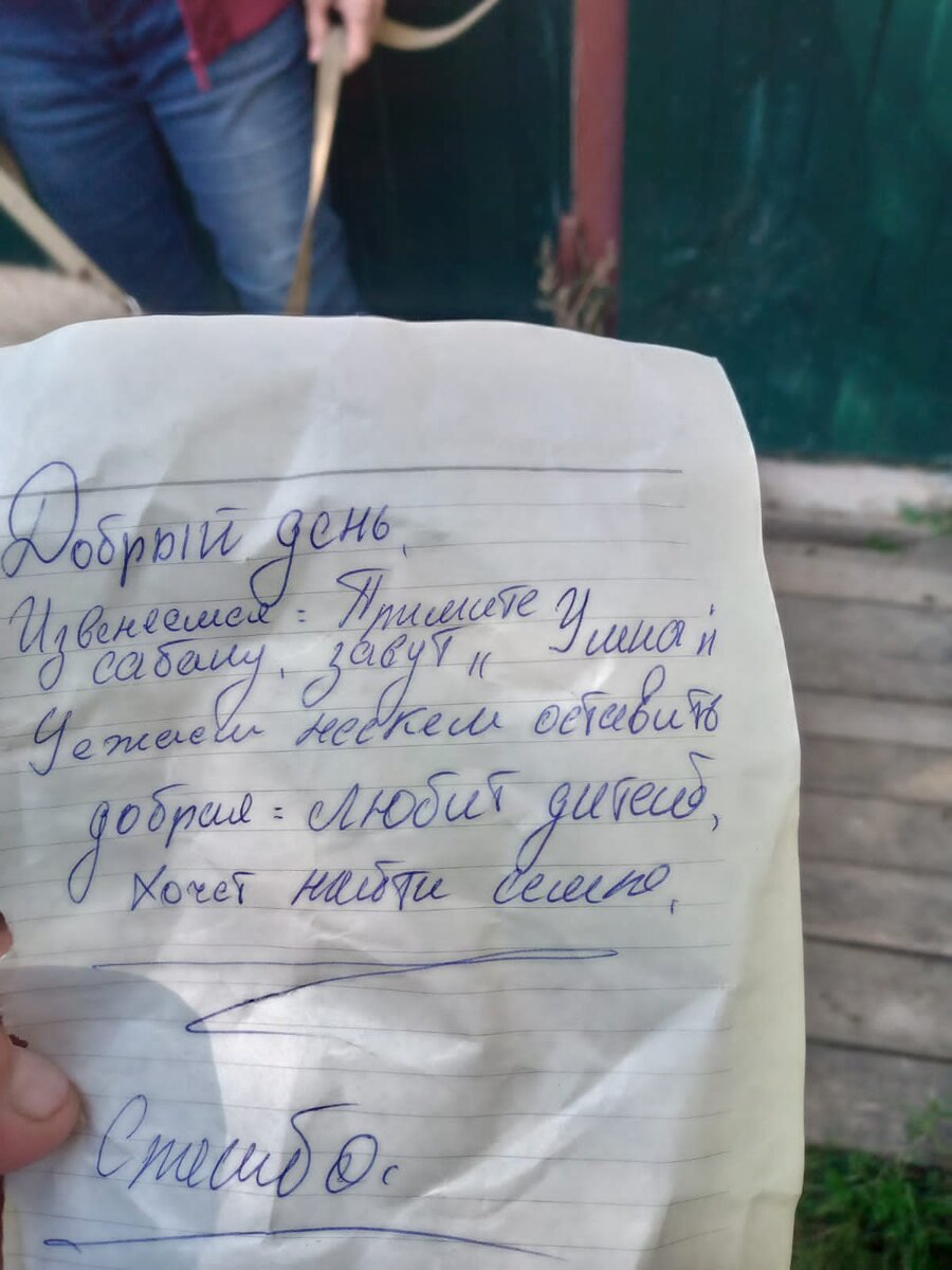 Ни возраста, ни о прививках, ничего. Зато оправдание написать не забыл. 