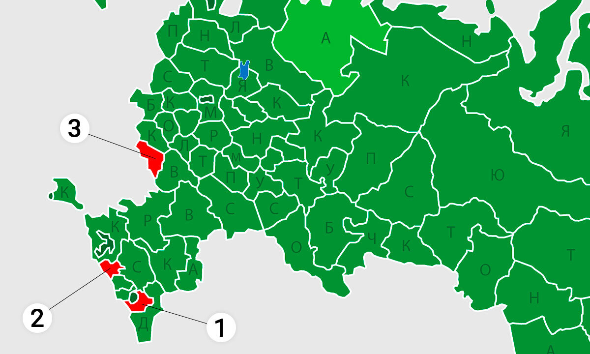 Черкесия карта россии