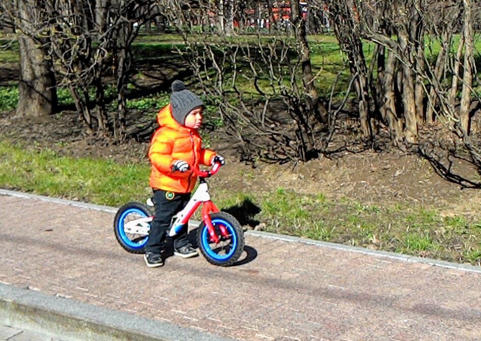 Прогулка в парке на беговеле.