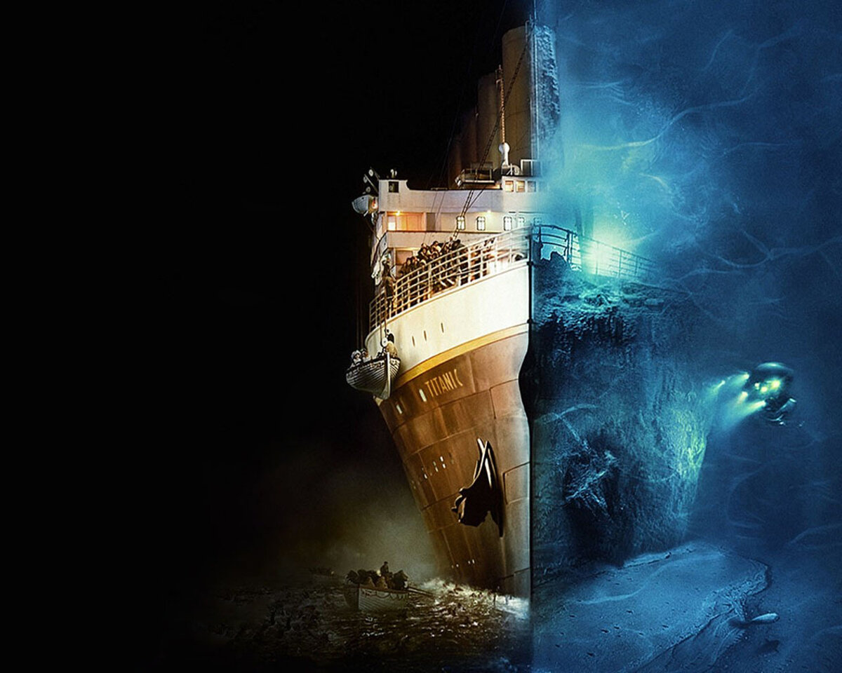 Про тонущие корабли. Крушение ”Титаника” в Атлантическом океане. Затонувший Титаник. Призраки бездны Титаник.