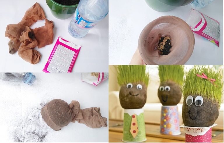 Делаем игрушку-газон вместе с детьми