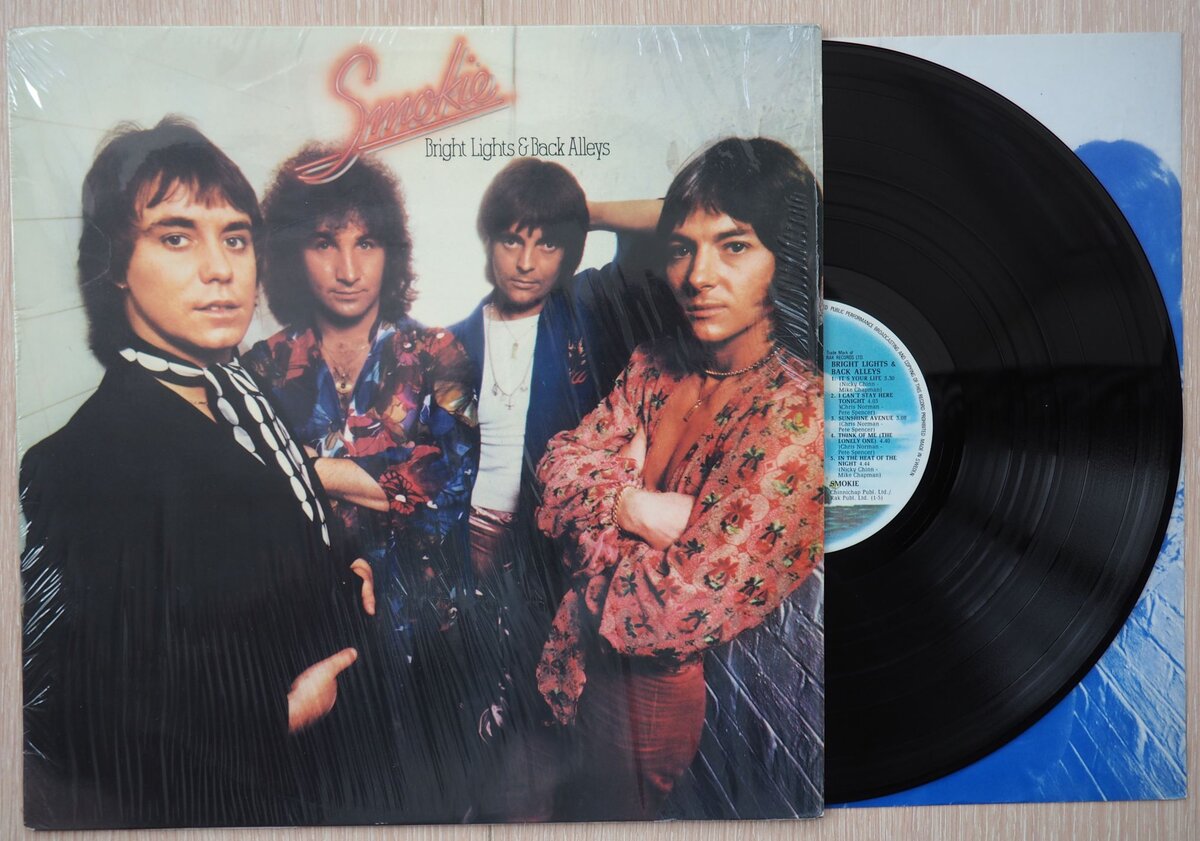 Конверт и диск Bright Lights & Back Alleys, 1977 год