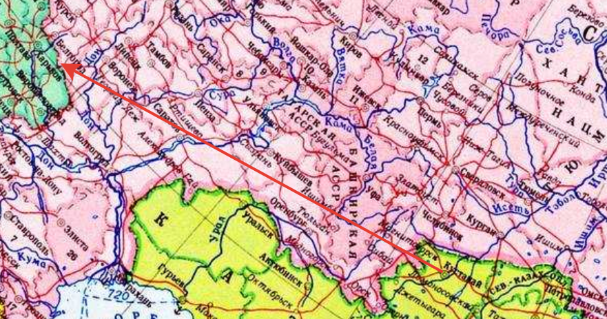 примерный маршрут переезда