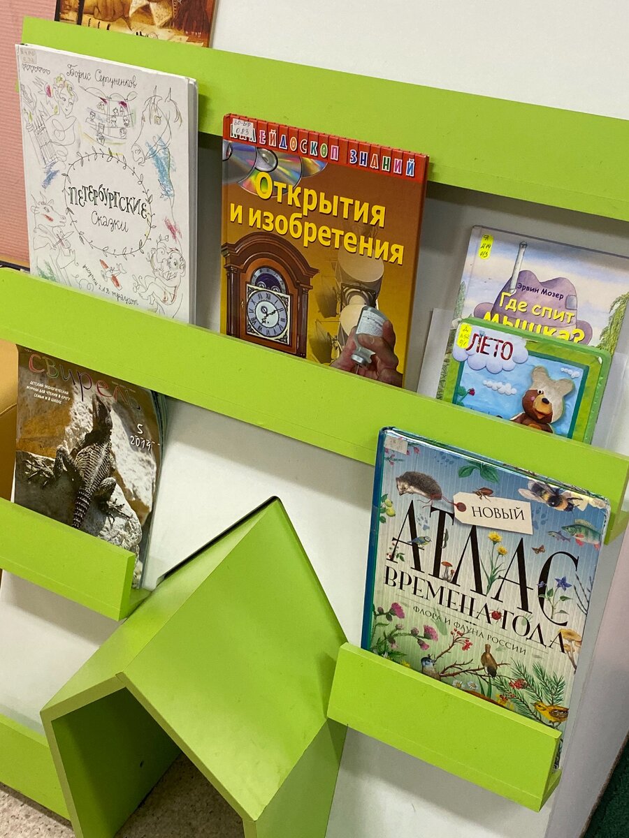 Пример детского книжного уголка в библиотеке