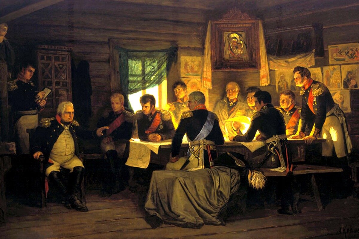 Военный совет в Филях 1812 год.