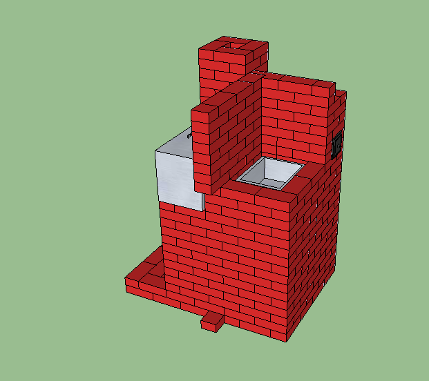 Проекты банных печей из кирпича с баком
