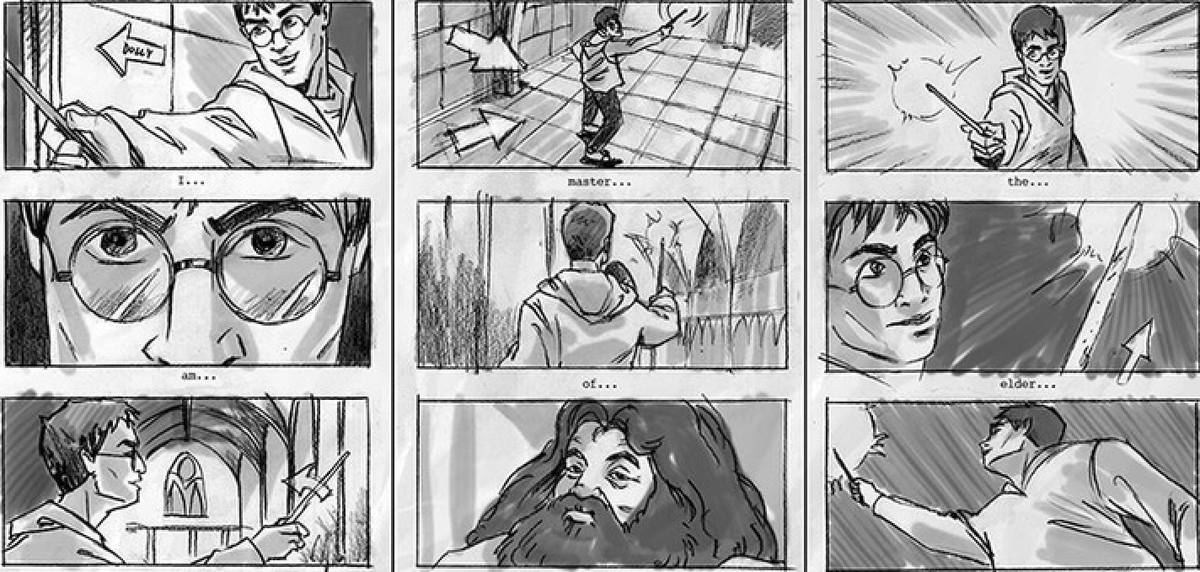 Раскадровка фильма "Гарри Поттер"