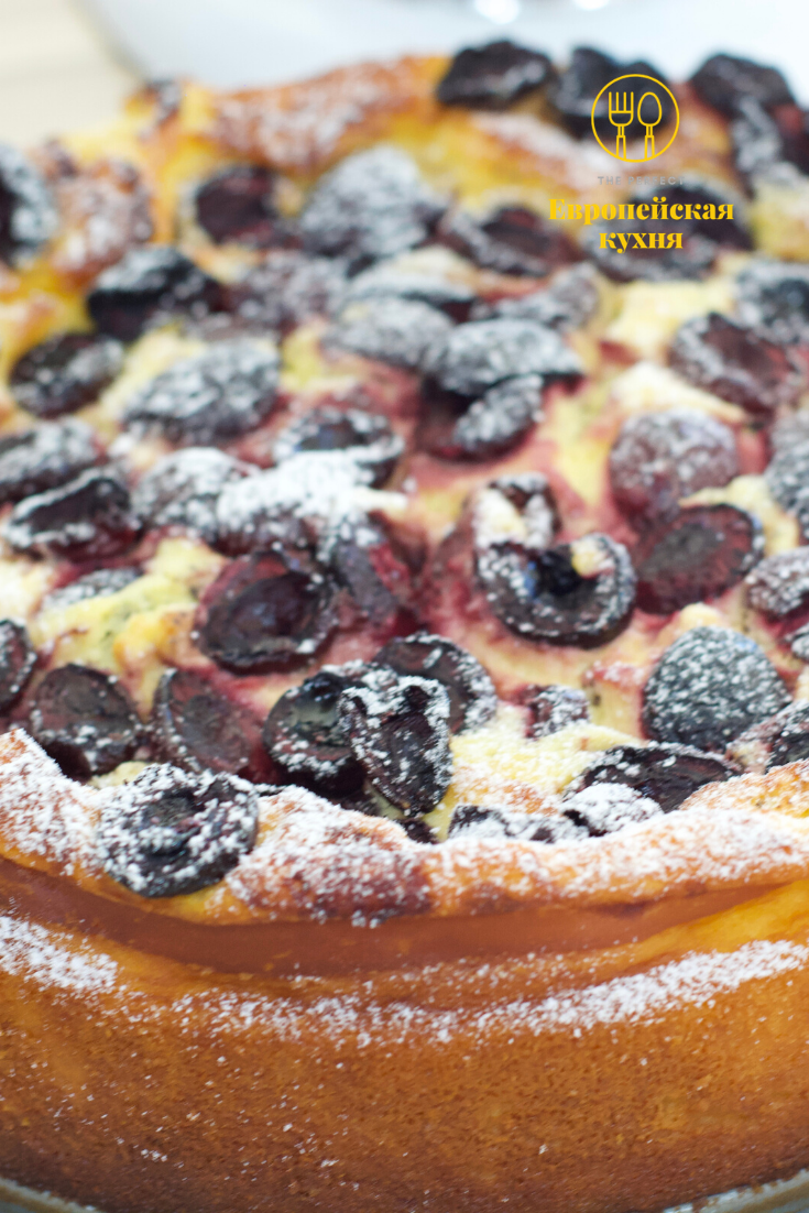 Сырно - вишневый пирог c маком