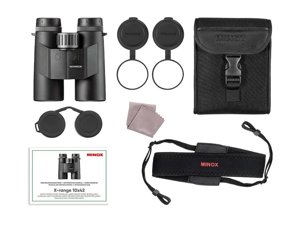 Бинокль с лазерным дальномером Minox X-range 10x42