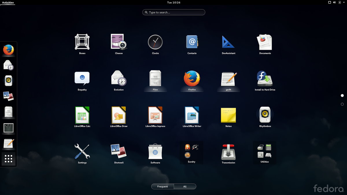 Fedora 30 Gnome