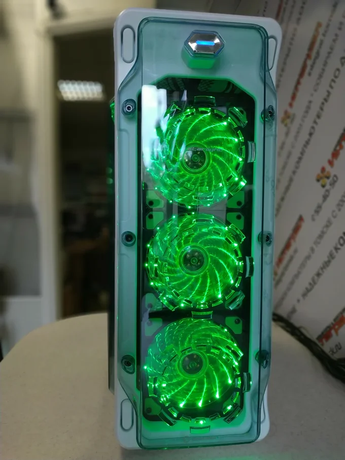 Корпус Gamemax StarLight (white-green)