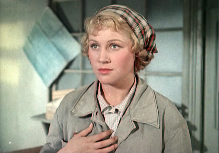 Татьяна Конюхова в х/ф "Доброе утро" 1955 год