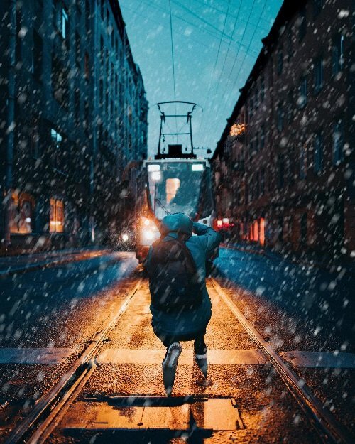 Дождь в Петербурге. Фото с сайта pexels.com