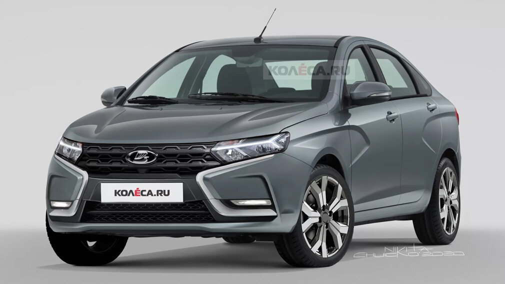 Рендер новой Lada Vesta, фото: Колёса.ру