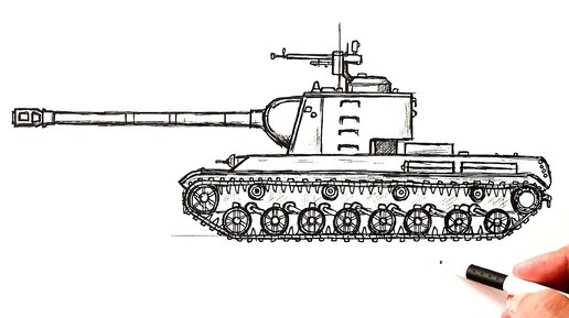 Танк для срисовки (40 картинок)